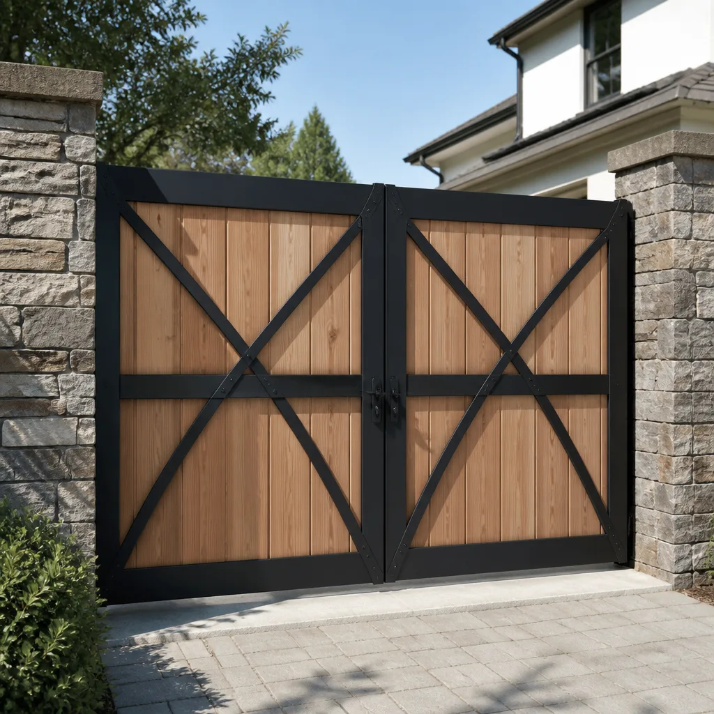 Wood & steel frame